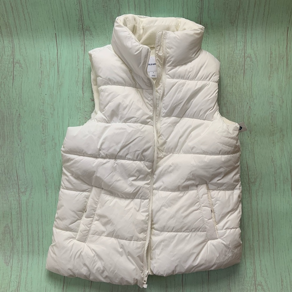Old Navy White Vest Women’s Size Small